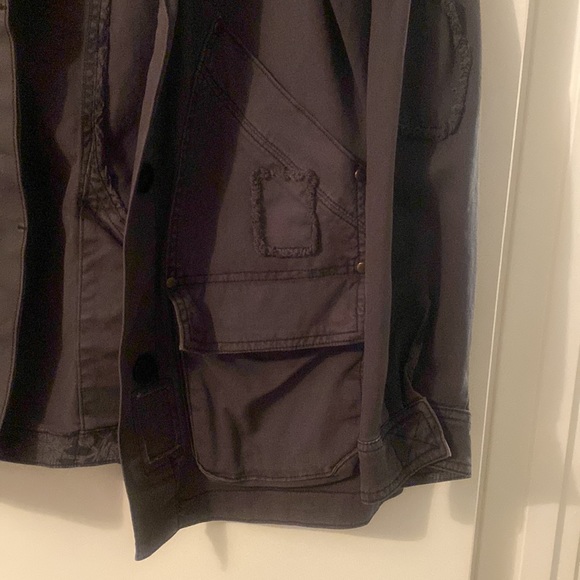 Anthropologie Oversized Canvass Jacket - Grey - Small - Picture 2 of 5